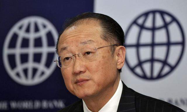 World Bank President Jim Yong Kim attends a news conference in New Delhi