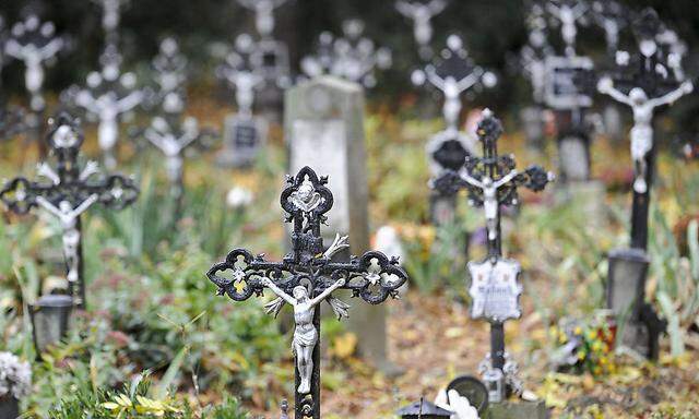 Symbolbild, aufgenommen am ''Friedhof der Namenlosen'' in Wien