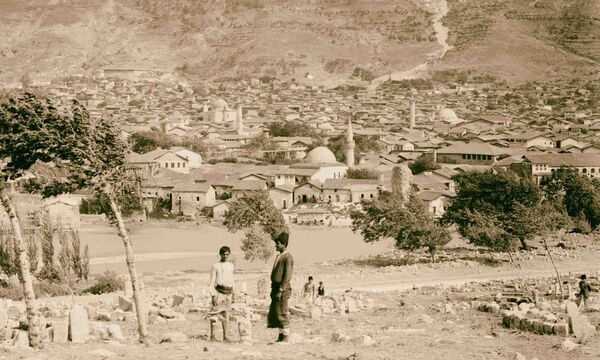 Blick auf Antiochia am Orontes / Antakya Ende des 19. Jahrhunderts.  