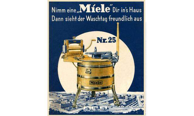 Seit 1910 erzeugt Miele Waschmaschinen in Gütersloh.