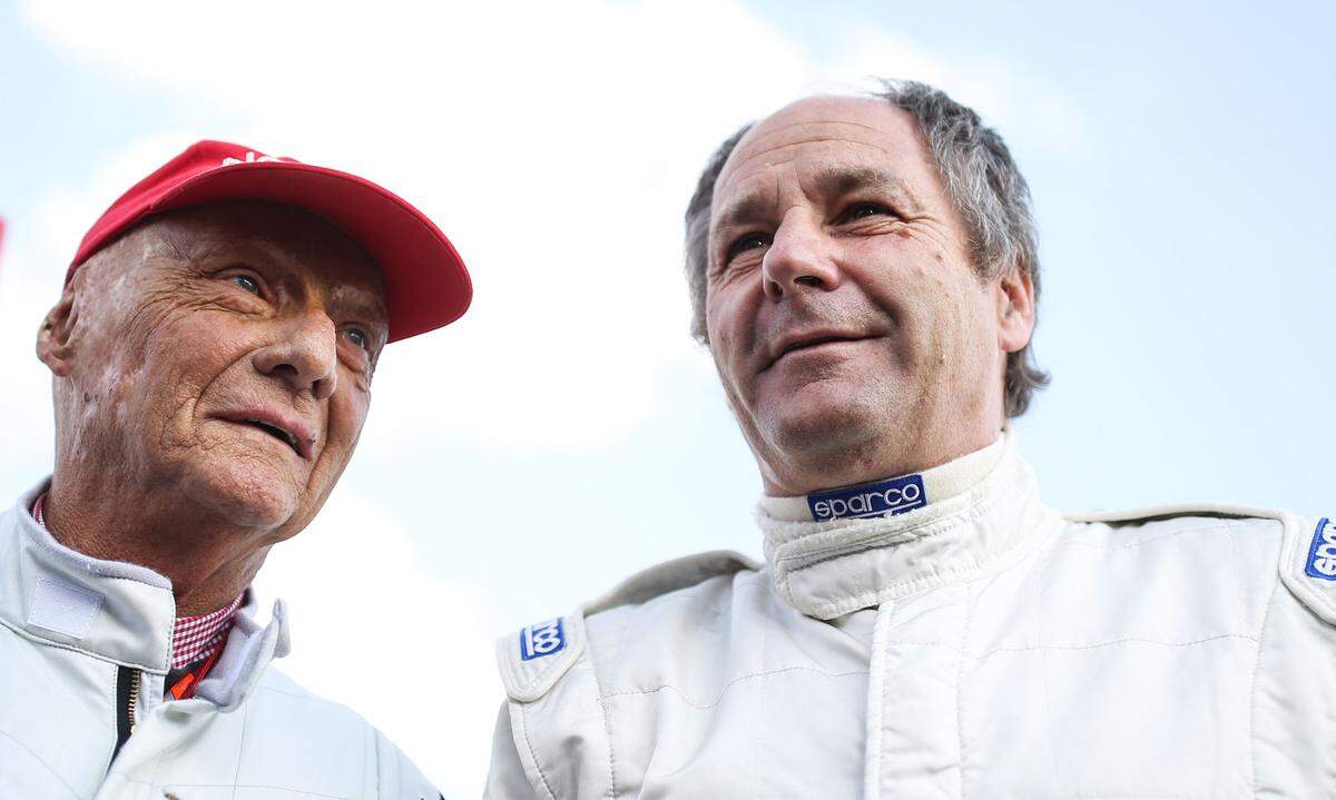 Sie fuhren für Ferrari, sie waren Freunde: Niki Lauda und Gerhard Berger