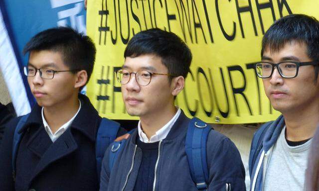 Joshua Wong, Nathan Law und Alex Chow