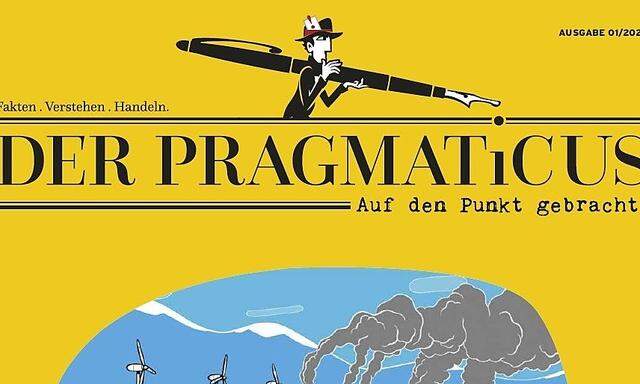 Das Maskottchen, das sich dem Leser als „Pragmaticus“ vorstellt, erinnert an einen Reporter der 1930er Jahre. Aber Reporter stehen nicht im Zentrum des neuen Magazins.