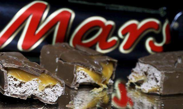 Mars bars are seen in this picture illustration