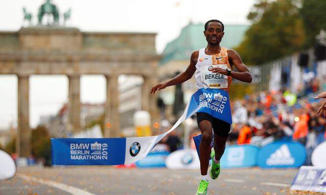 Kenenisa Bekele gewinn den Berlin-Marathon