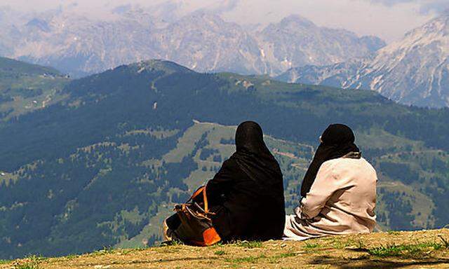 Islamische Frauen in der Bergwelt