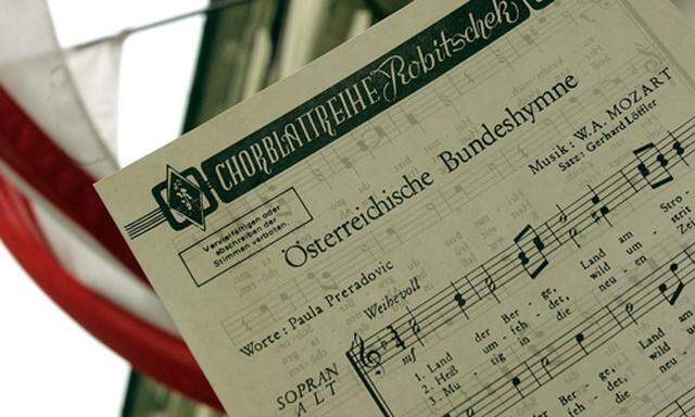 Plan zur Änderung der österreichische Bundeshymne gescheitert