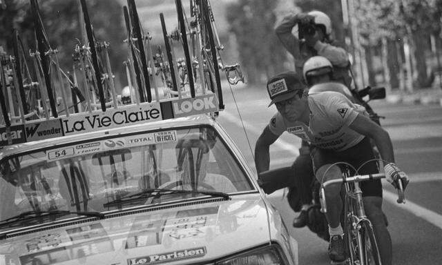 Bernhard Hinault bei der Tour de France 1985