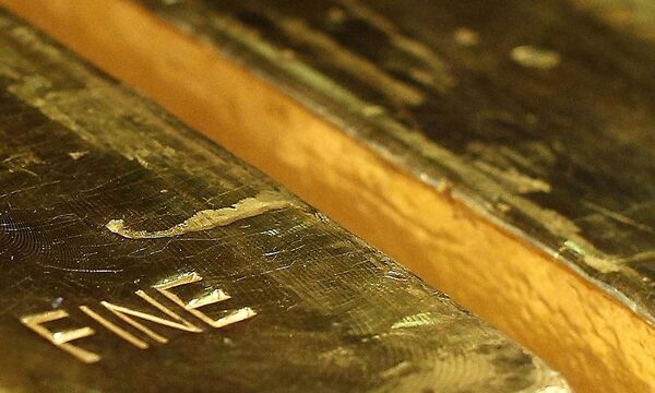 Gold bars are pictured at Deutsche Bundesbank during a news conference in Frankfurt