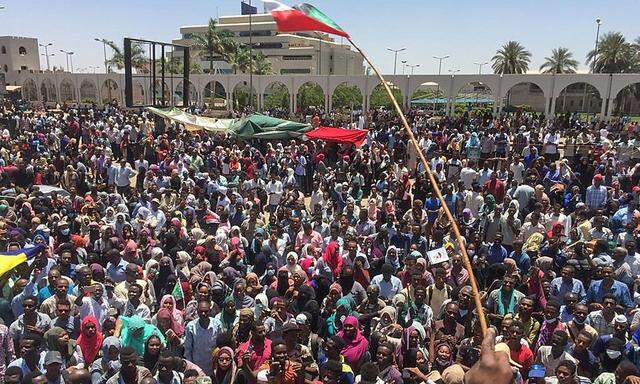 So sah die Situation am Sonntag in Khartum aus.