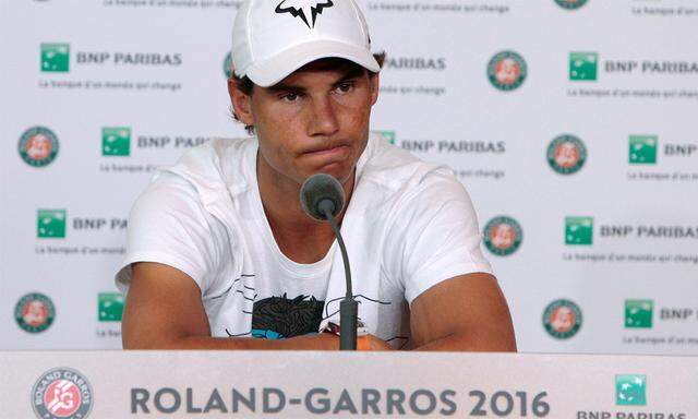 Der sichtlich enttäuschte Rafael Nadal.