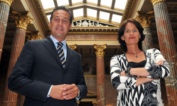 Strache und Glawischnig