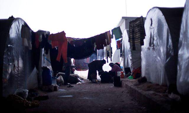 Bild eines anderen Flüchtlingslagers in Azaz.