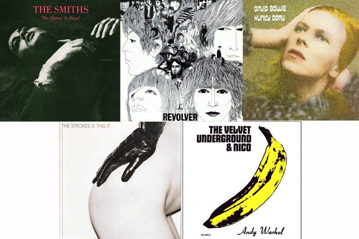 Der New Musical Express (NME) hat einen neuen Kanon der "Top 500 Alben" veröffentlicht. Das sind die besten fünf: 1. The Smiths "The Queen Is Dead" 2. The Beatles "Revolver" 3. David Bowie "Hunky Dory" 4. The Strokes "Is This It" 5. The Velvet Underground "The Velvet Underground &amp; Nico"