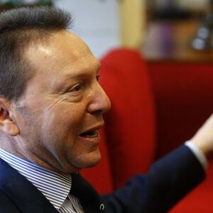 Greek Finance Minister Yannis Stournaras is seen in his office in Syntagma square in Athens