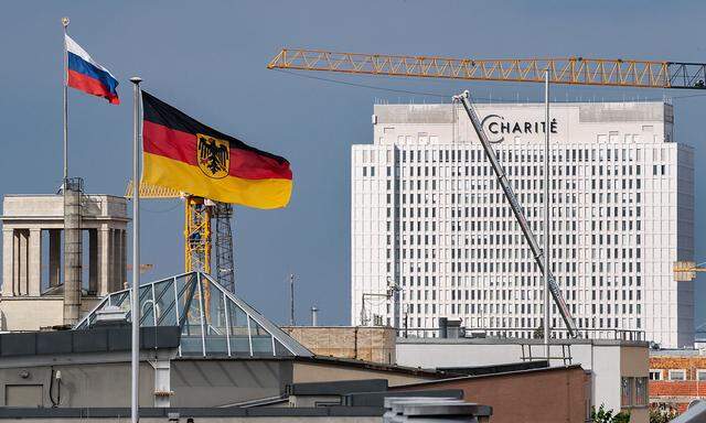 Krankenhaus Charité in Berlin, in dem Alexej Nawalny behandelt wird.