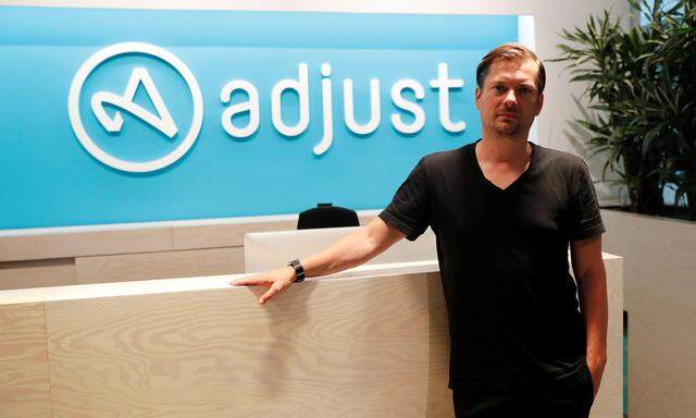 Christian Henschel, CEO and co-founder of Adjust poses in Berlin