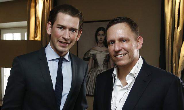 Sebastian Kurz und Peter Thiel