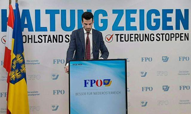 FPÖ-Landespartei- und Klubobmann Udo Landbauer