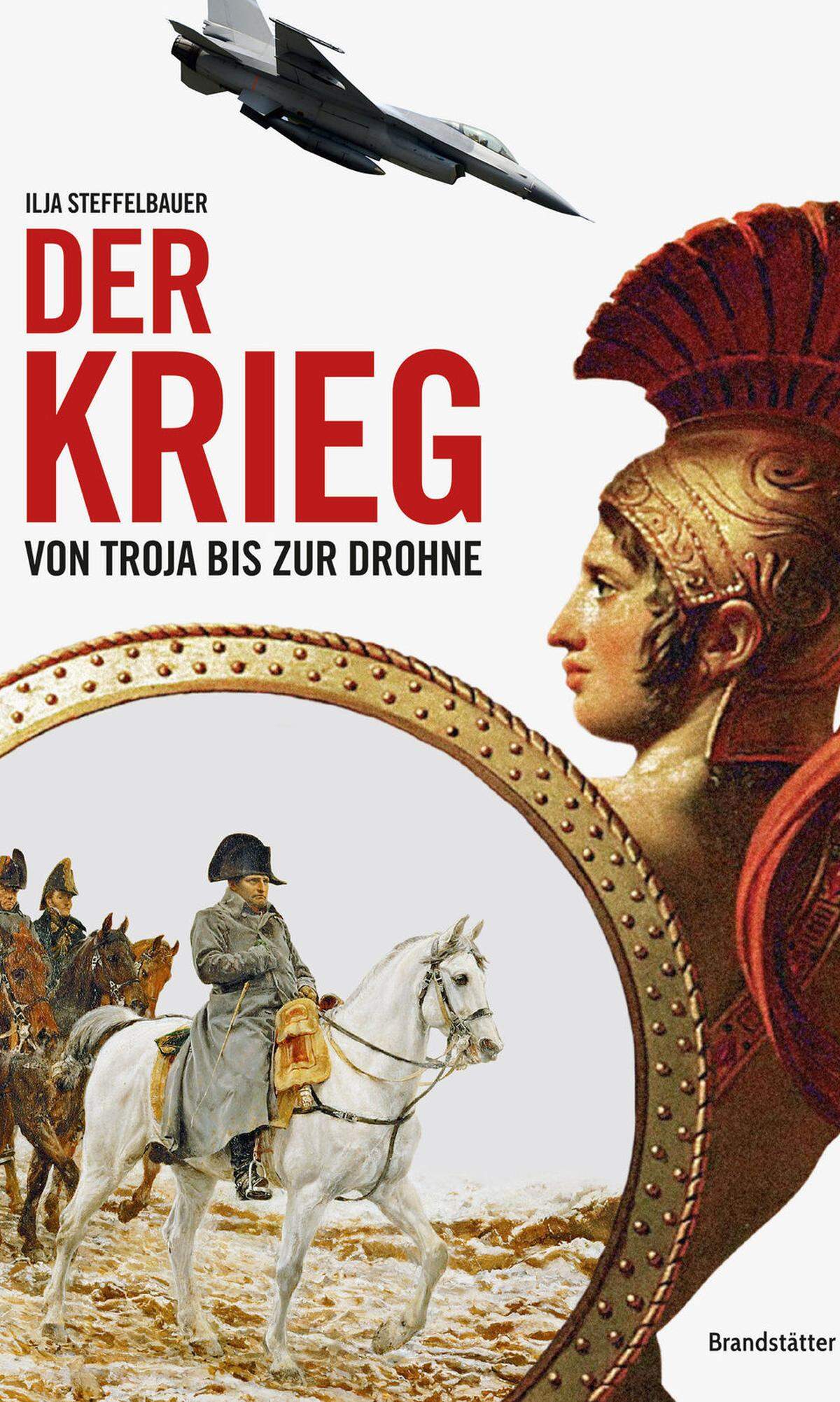 „Wann – und wo – auch immer Kulturen beginnen, sich eine Literatur zu schaffen, weil der Gebrauch von Schriftlichkeit weit genug verbreitet ist, dass es eine Leserschaft gibt, schreiben sie Bücher über den Krieg, über Helden und Heldentaten“, schreibt der Historiker Ilja Steffelbauer in seinem 319 Seiten umfassenden Buch „Der Krieg: Von Troja bis zur Drohne“. Kaum verwunderlich, dass das erste von zwölf „Kriegsschicksalen“, das er beschreibt, der „Held“ ist. Sein Urtyp? Der brutale, beutegierige, dünnhäutige Achilles und sein Kampf in Troja. (Alle in der Galerie vorkommenden Bilder stammen aus dem Buch „Der Krieg: Von Troja bis zur Drohne“)