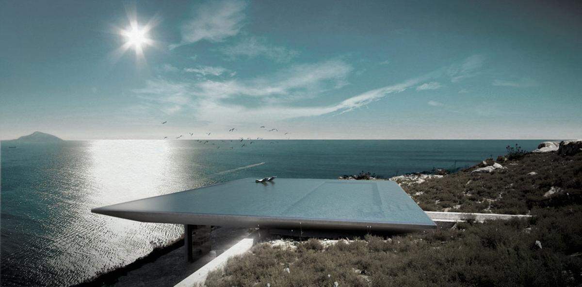 Mit einem riesigen Infitiy-Pool auf dem Dach will das griechische Architektenbüro Kois Associated Architects neue Wege beschreiten.