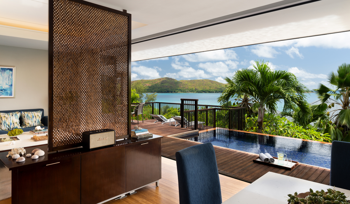 Das Raffles auf der Insel Praslin.