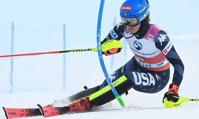 Mikaela Shiffrin führt auch im zweiten Frauen-Slalom vom Wochenende. Die ÖSV-Damen liegen nicht im Spitzenfeld.