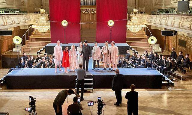 Im Grazer Stefaniensaal wurde am Montagabend, 21. Februar 2021, eine Produktion von Mozarts 'Don Giovanni' aufgezeichnet. 