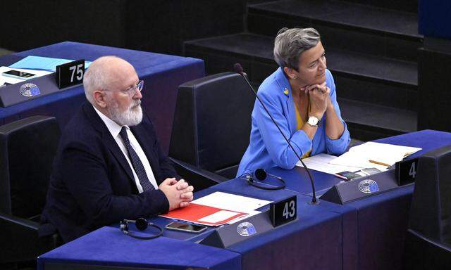 Haben Brüssel und die Europäische Kommission verlassen: Frans Timmermans und Margrethe Vestager.