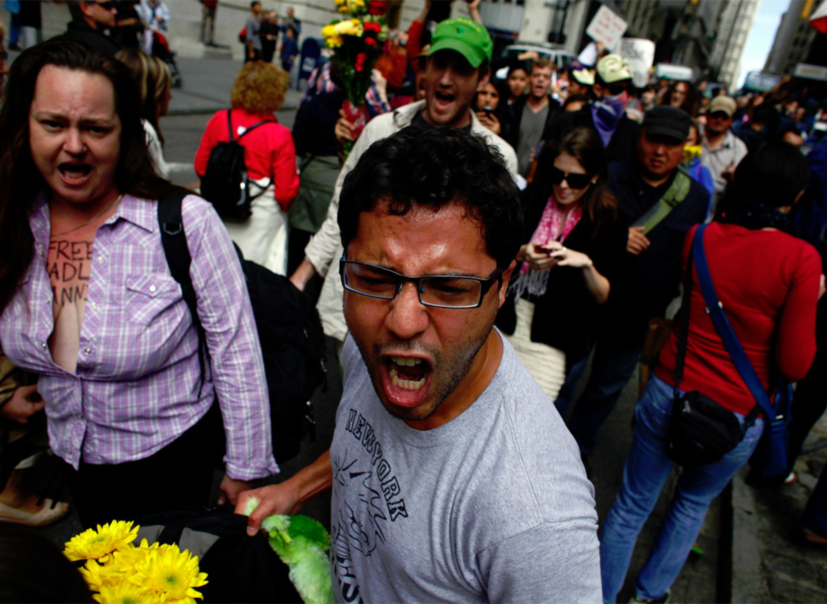 Der Plan der Organisatoren: 20.000 Demonstranten sollten die Wall Street über Monate besetzen.