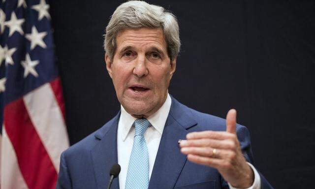 U.S. Secretary of State Kerry speaks during a joint news conference in Cairo