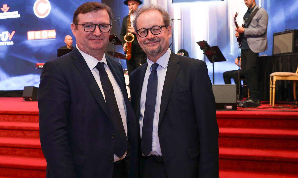 „Presse“-Chefredakteur-Stv. Gerhard Hofer (l.) und KSV-CFO Hannes Frech.