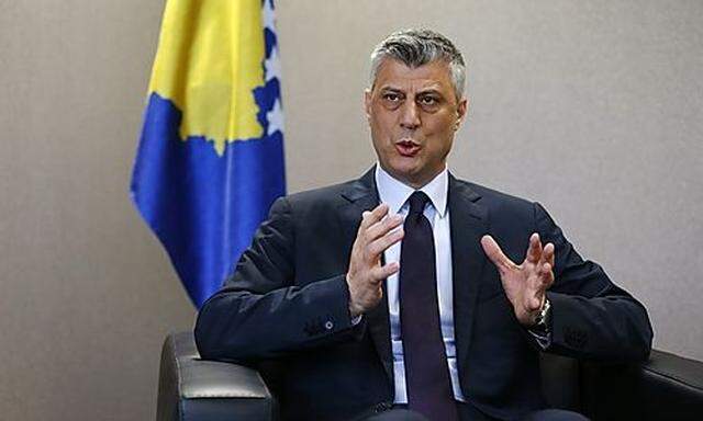 Kosovos Premierminister Hashim Thaci warb für das Tribunal.