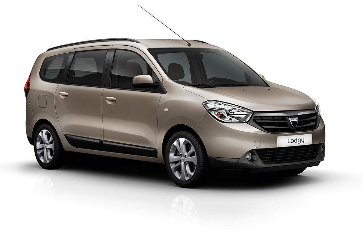 Mehr Platz für wenig Geld gibt es auch bei Dacia. Lodgy heißt die fünfte Baureihe der rumänischen Renault-Tochter: hohe Funktionalität auf 4,5 Meter Länge zum markentypisch kleinen Preis.