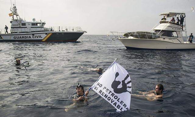 Proteste in den Gewässern vor den Kanaren.
