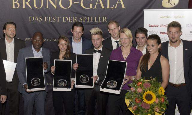 FUSSBALL BRUNO GALA 2014: SAFAR / ALABA / BILLA / SCHMIDT / KAMPL / GULACSI / GSTOeTTNER / SORIANO / KITTINGER / ILSANKER