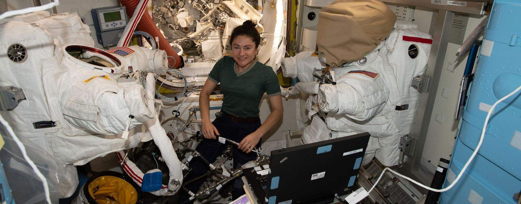 Eine der wenigen Astronautinnen ist Jessica Meir, die derzeit für die Nasa in der Internationalen Raumstation ISS lebt und forscht.
