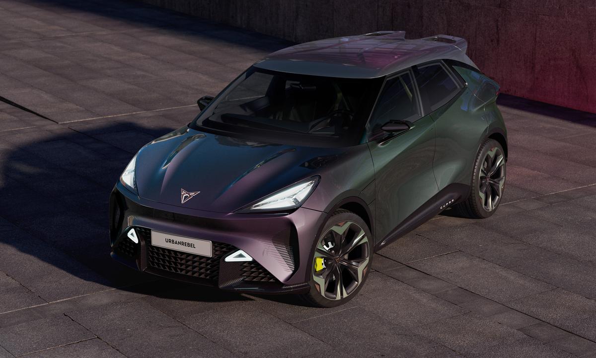 Appetizer für die neue, kleine Elektroplattform, die ab 2025 aus dem VW-Konzern auf die Straße rollt: Cupra Urban Rebel – kein Modell, das sich als Preis-Revoluzzer einen Namen machen wird.