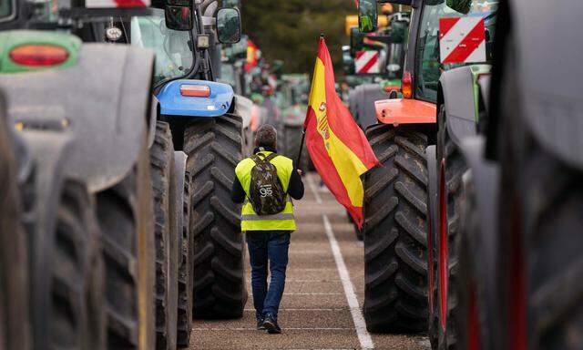 15. März 2024: Auch in Spanien kam es zuletzt zu massiven Protesten der Bauern. 
