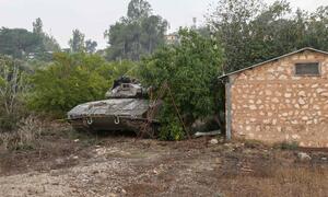 Ein iraelischer Panzer im Norden des Landes.