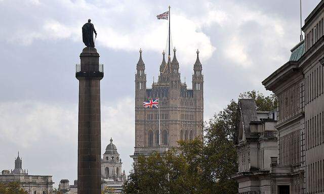 Das britische Parlament in London.