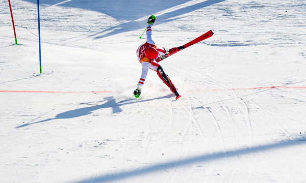 Stilvoll mit vollem Risiko: Marcel Hirscher gewann Gold in der Kombination.