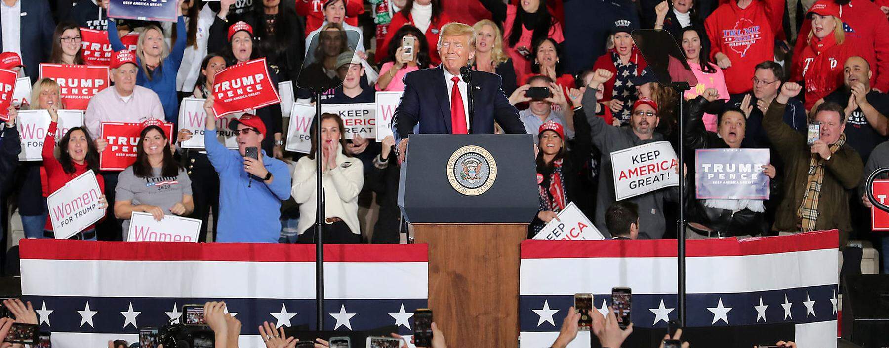 U.S. President Donald Trump campaign rally in Wildwood