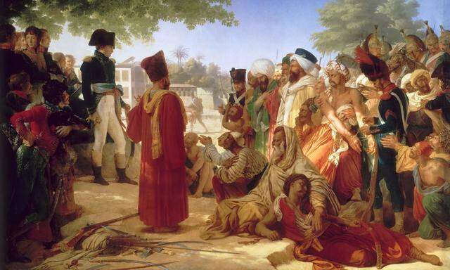 Napoleons Expedition nach Ägypten (1798) gilt als Beginn des „Orientalismus“, einer neuen Sicht des Westens auf den Orient. Das Thema des Bildes: Begnadigung der Rebellen von Kairo durch Napoleon.