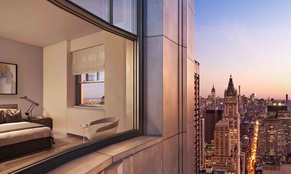 Die Fassade bleibt, innen entstehen 566 Wohnungen: Das Hochhaus One Wall Street.