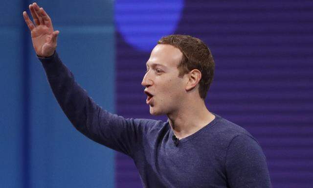 Facebook CEO Mark Zuckerberg speaks at Facebook Inc´s annual F8 developers conference in San Jose