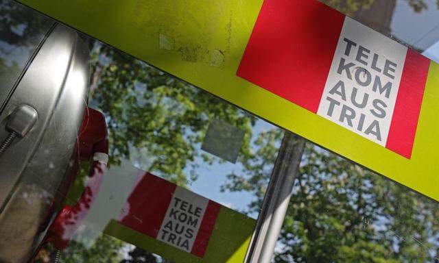 A Telekom Austria phone booth is pictured in Vienna