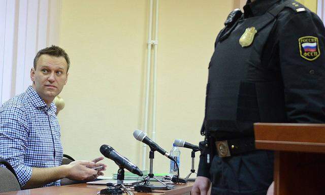 Alexej Nawalny bei einem Prozesstermin am 1. Februar.
