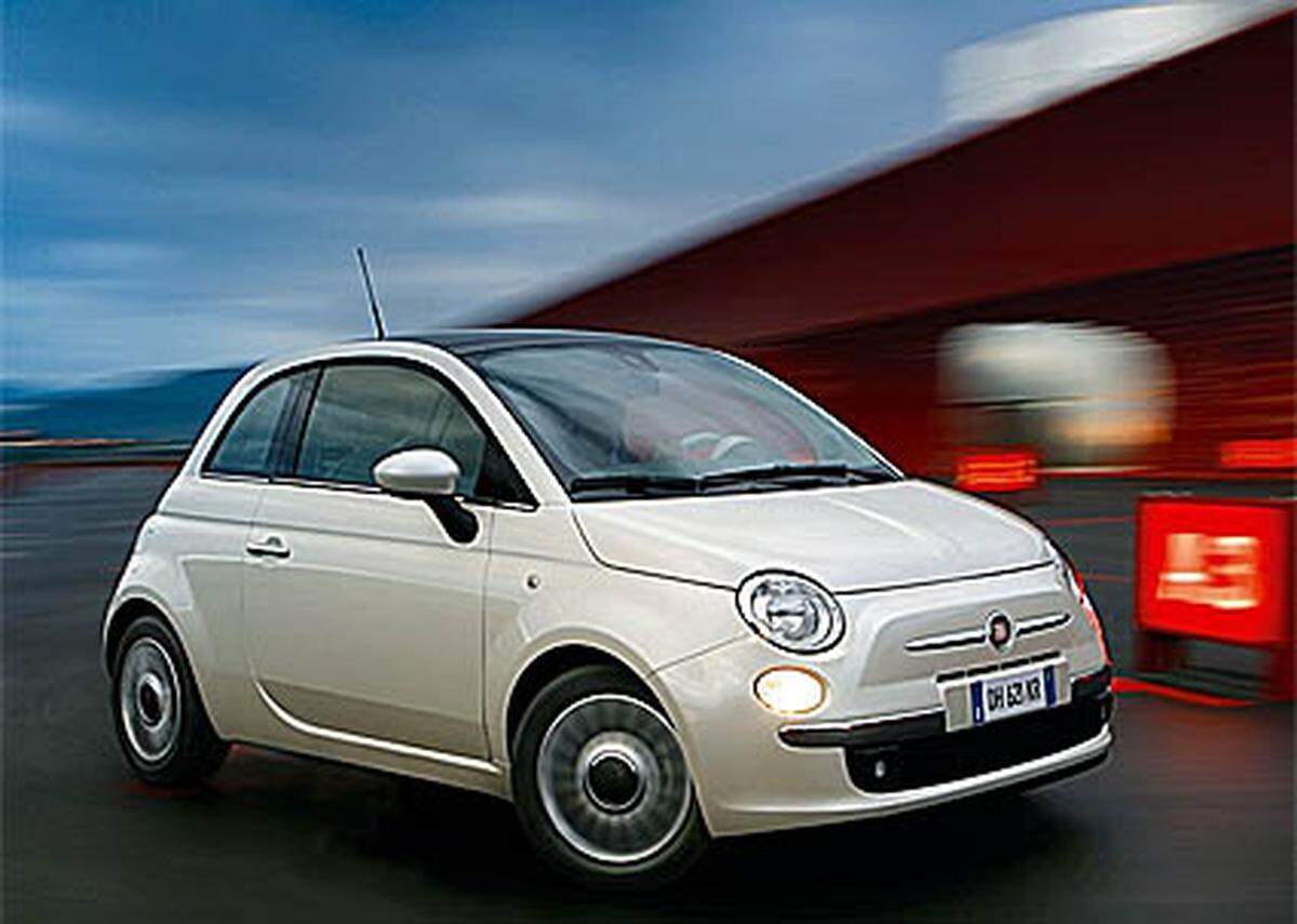 In Deutschland hat Fiat den Absatz dank Verschrottungsprämie um 200 Prozent steigern.Fiat 500 (2007)