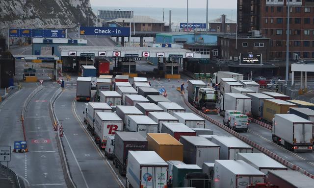 Ab nächster Woche werden in Dover Lebensmittelimporte aus der EU kontrolliert, ob sie den neuen Regeln entsprechen. 